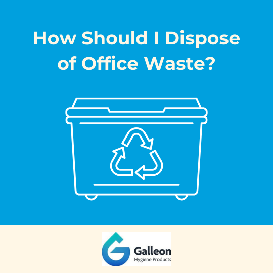 How should I dispose of office waste?