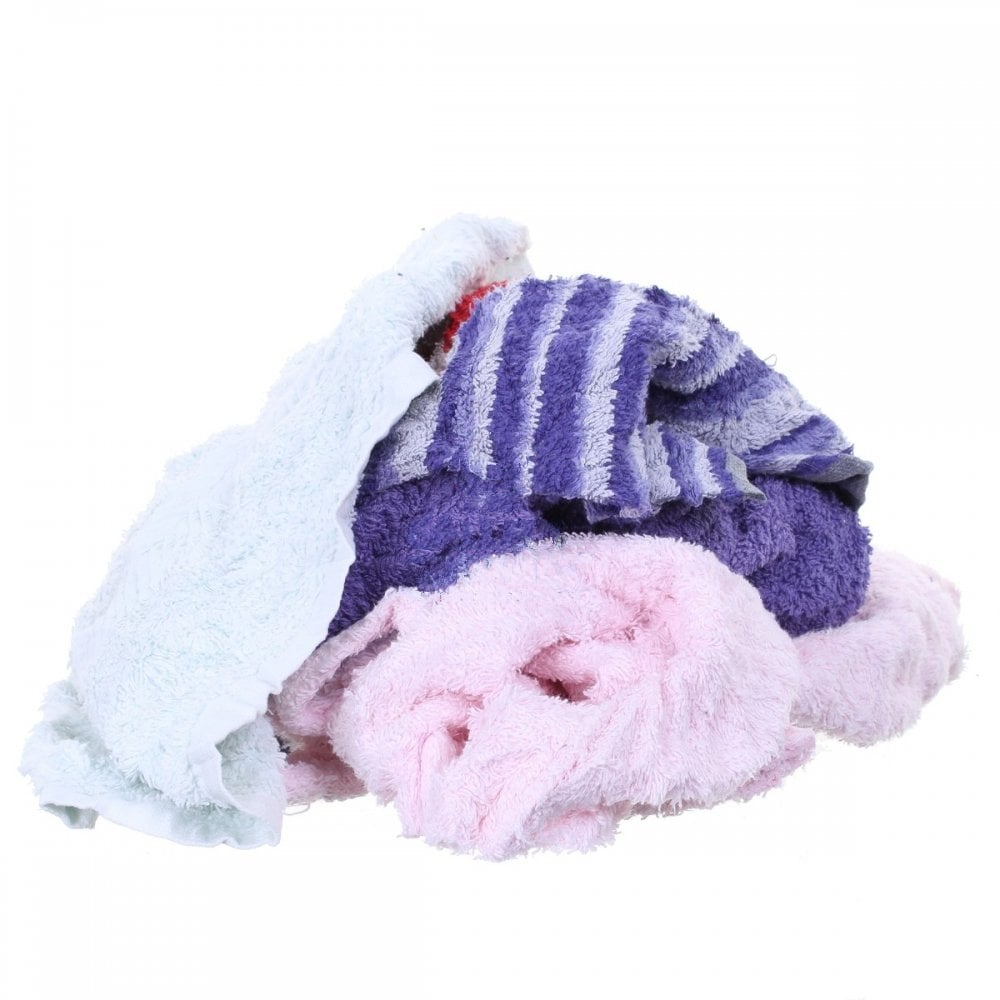 Cleaning Rags - Terry Towel - Coloured - Pallet | 66 Bales