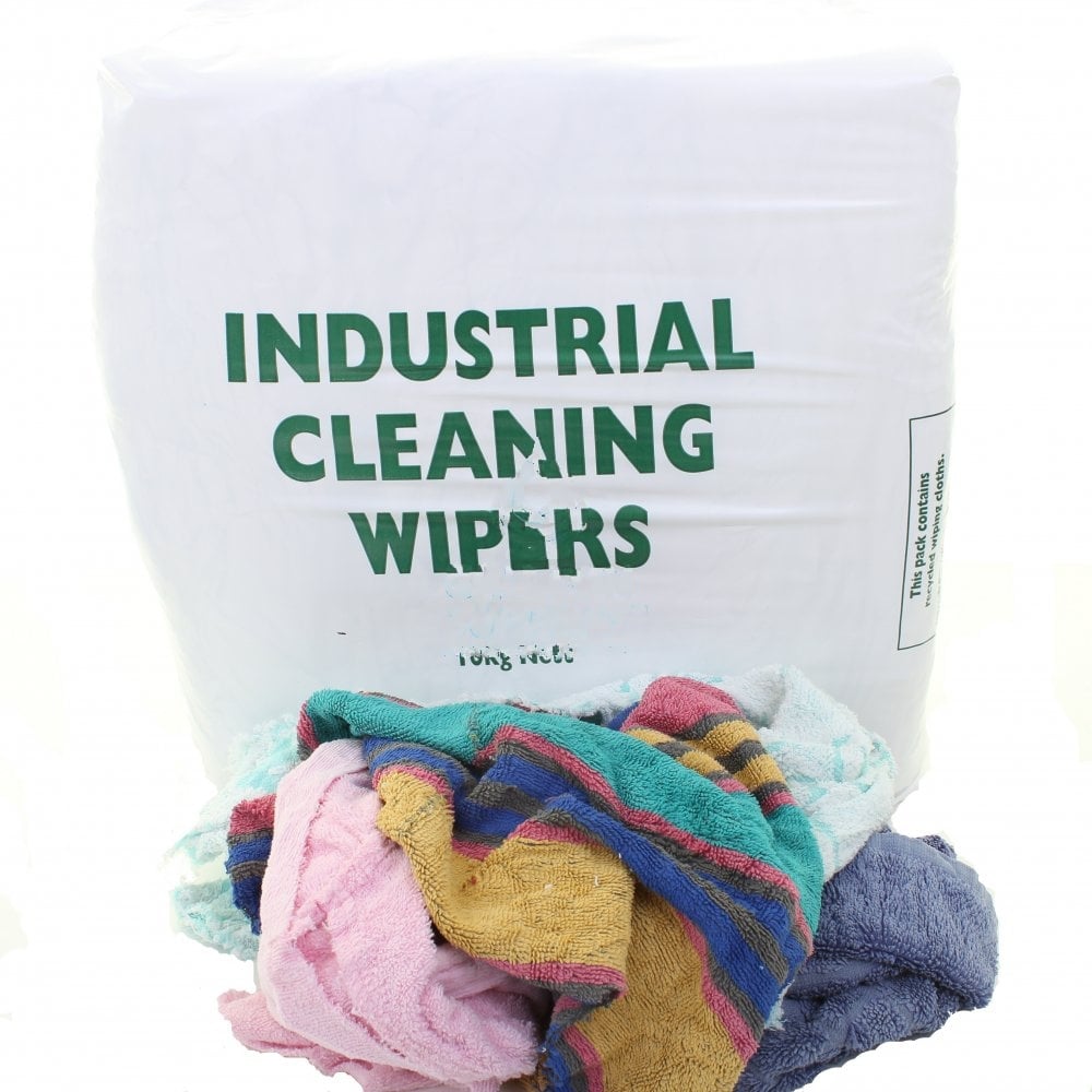 Cleaning Rags - Terry Towel - Coloured - Pallet | 66 Bales