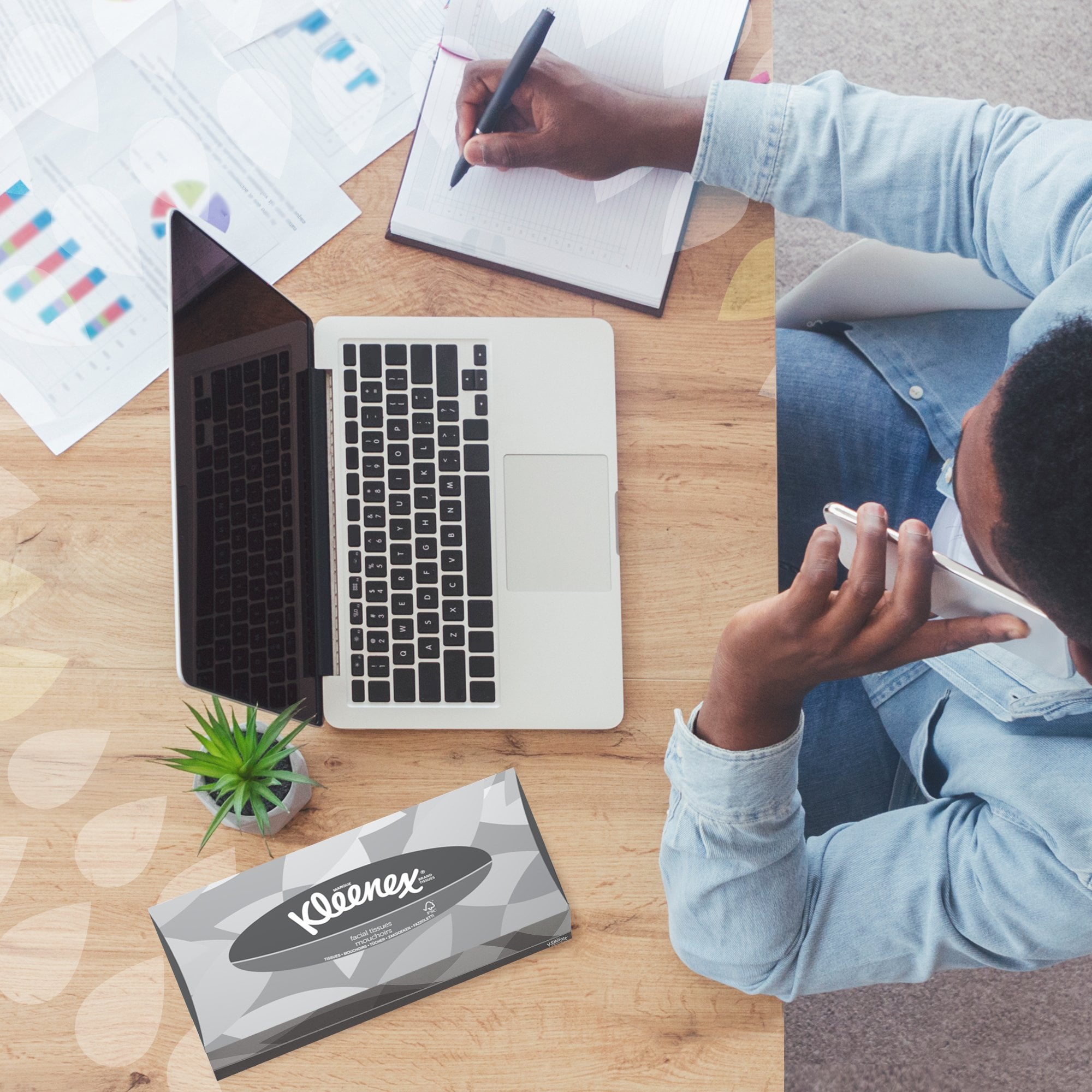 Facial Tissues - 2 Ply White