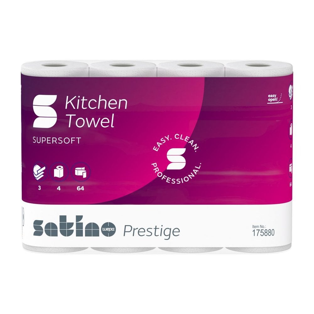 Prestige Premium Kitchen Rolls - 3 Ply x 32 Rolls