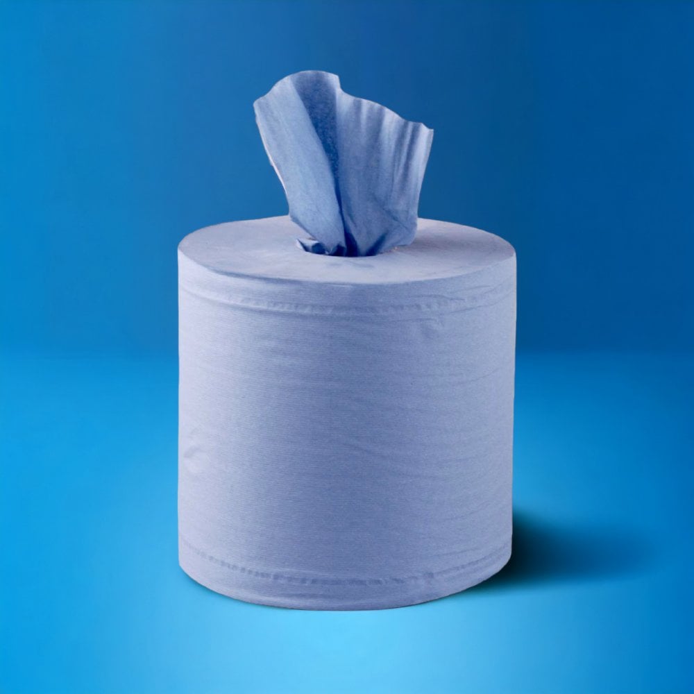 Bundle Offer: 150m 2 Ply Blue Centrefeed Rolls | 6 Cases