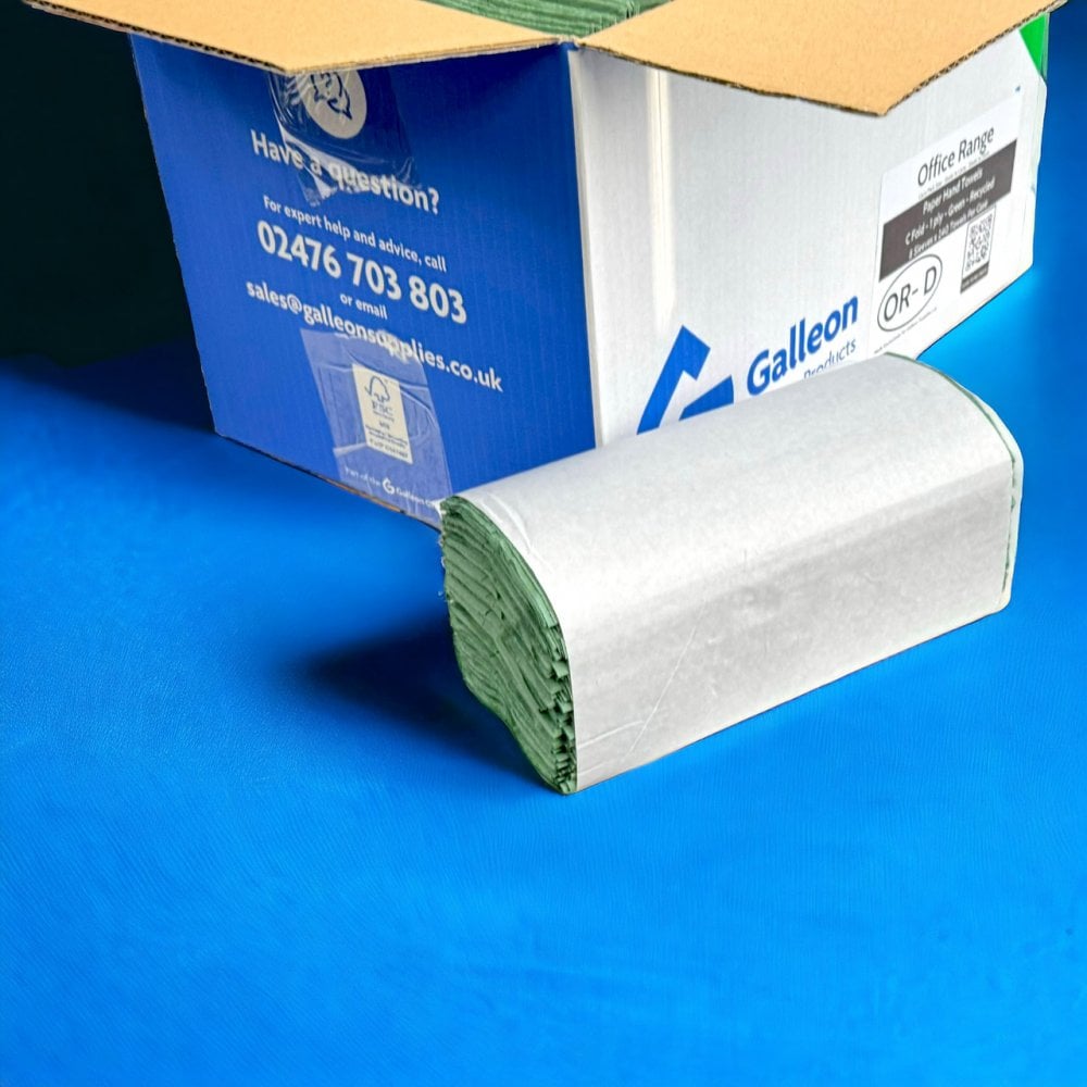 1 Ply - Green - C-Fold - Paper Hand Towels