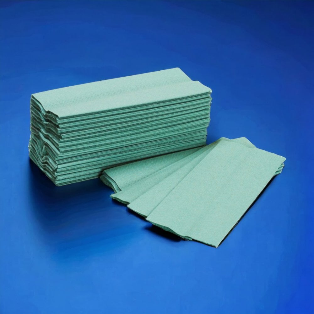 1 Ply - Green - C-Fold - Paper Hand Towels