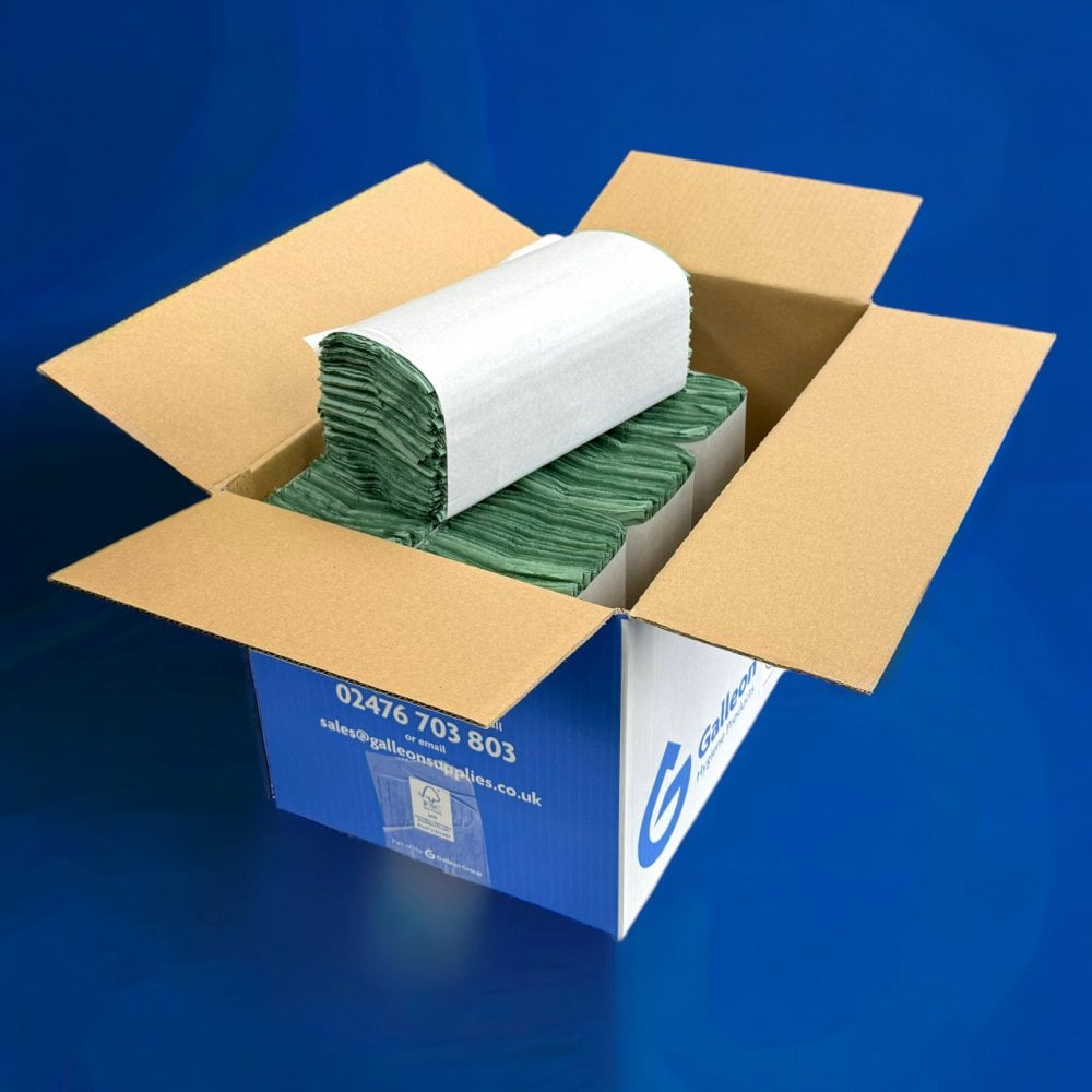 1 Ply - Green - C-Fold - Paper Hand Towels