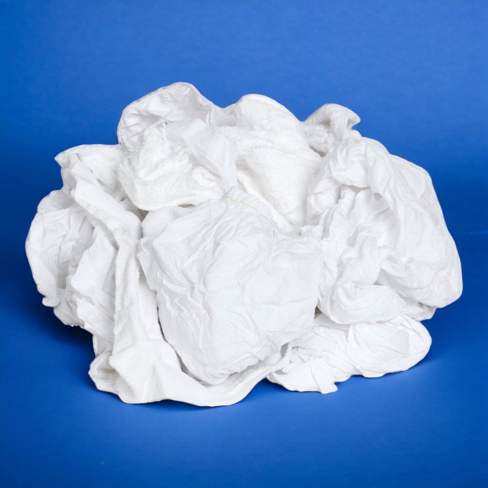 Cleaning Rags - Terry Toweling - White