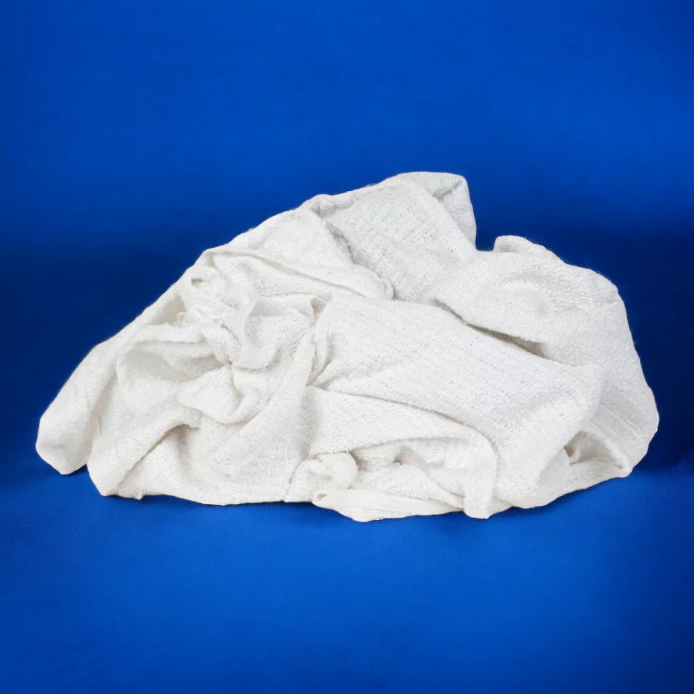 Cleaning Rags - Terry Toweling - White