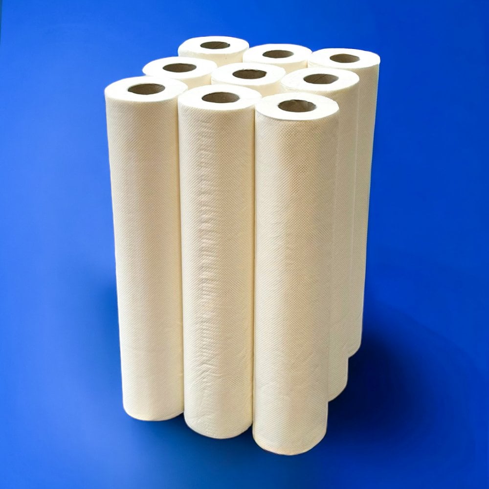 Embossed 2 Ply White Couch Rolls | 4 Cases