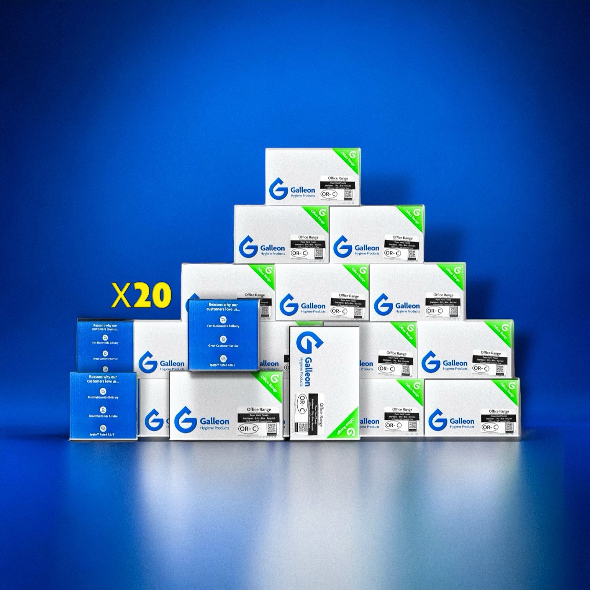 2 Ply - Blue - Interleaved - Paper Towels