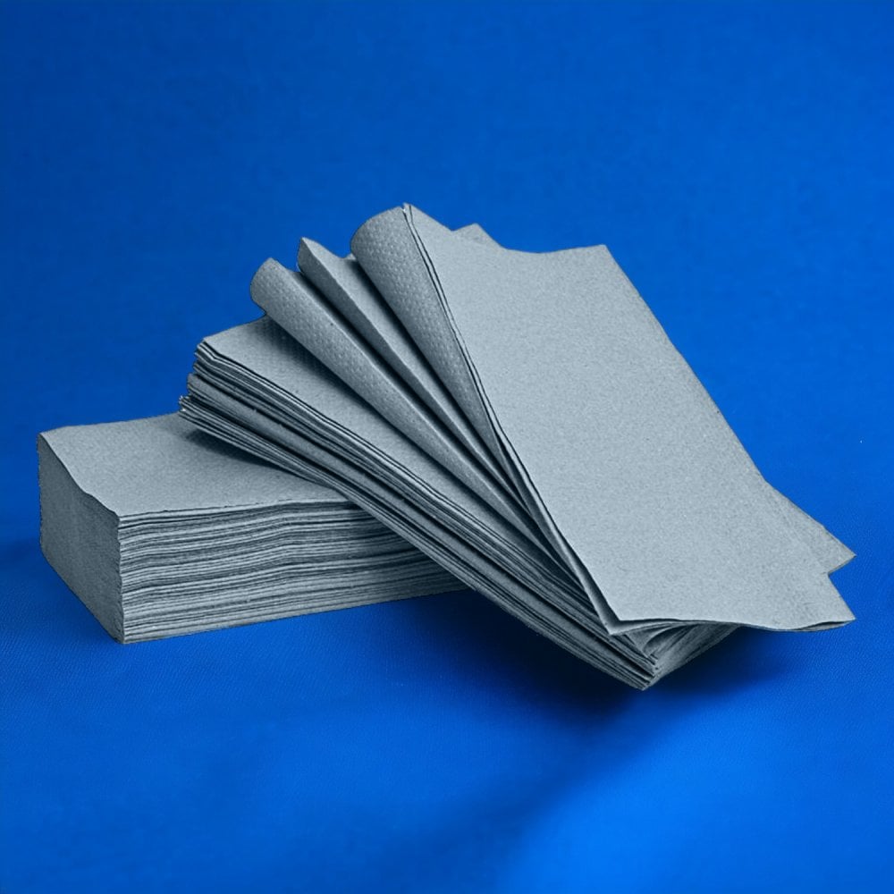 Value 1 Ply - Blue - V-Fold -Paper Hand Towels