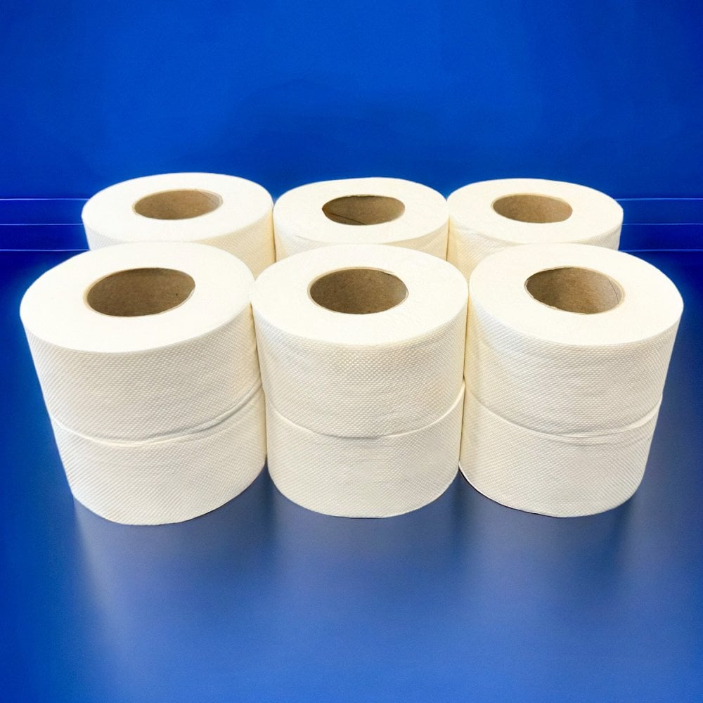 Jumbo Mini Toilet Rolls - 2 Ply - Embossed