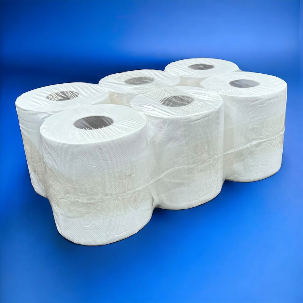 2 Ply White Centrefeed Rolls - Pallet | 84 Cases