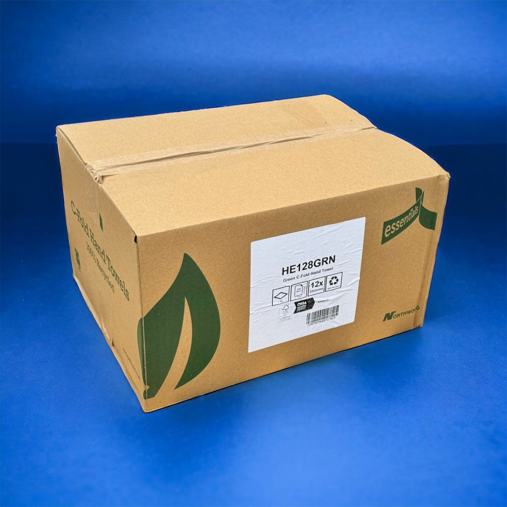 1 Ply - Green - C-Fold - Paper Hand Towels - Pallet | 90 Cases