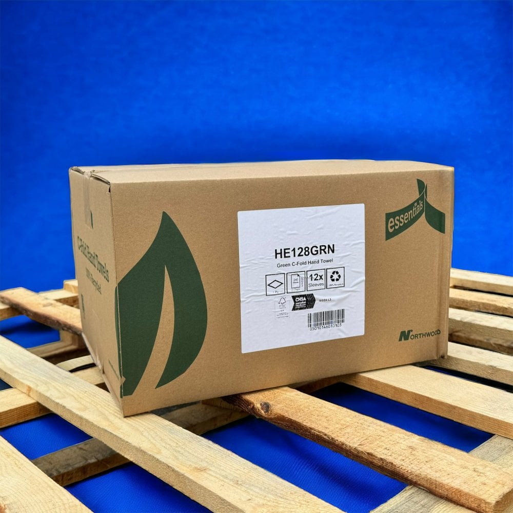 1 Ply - Green - C-Fold - Paper Hand Towels - Pallet | 90 Cases