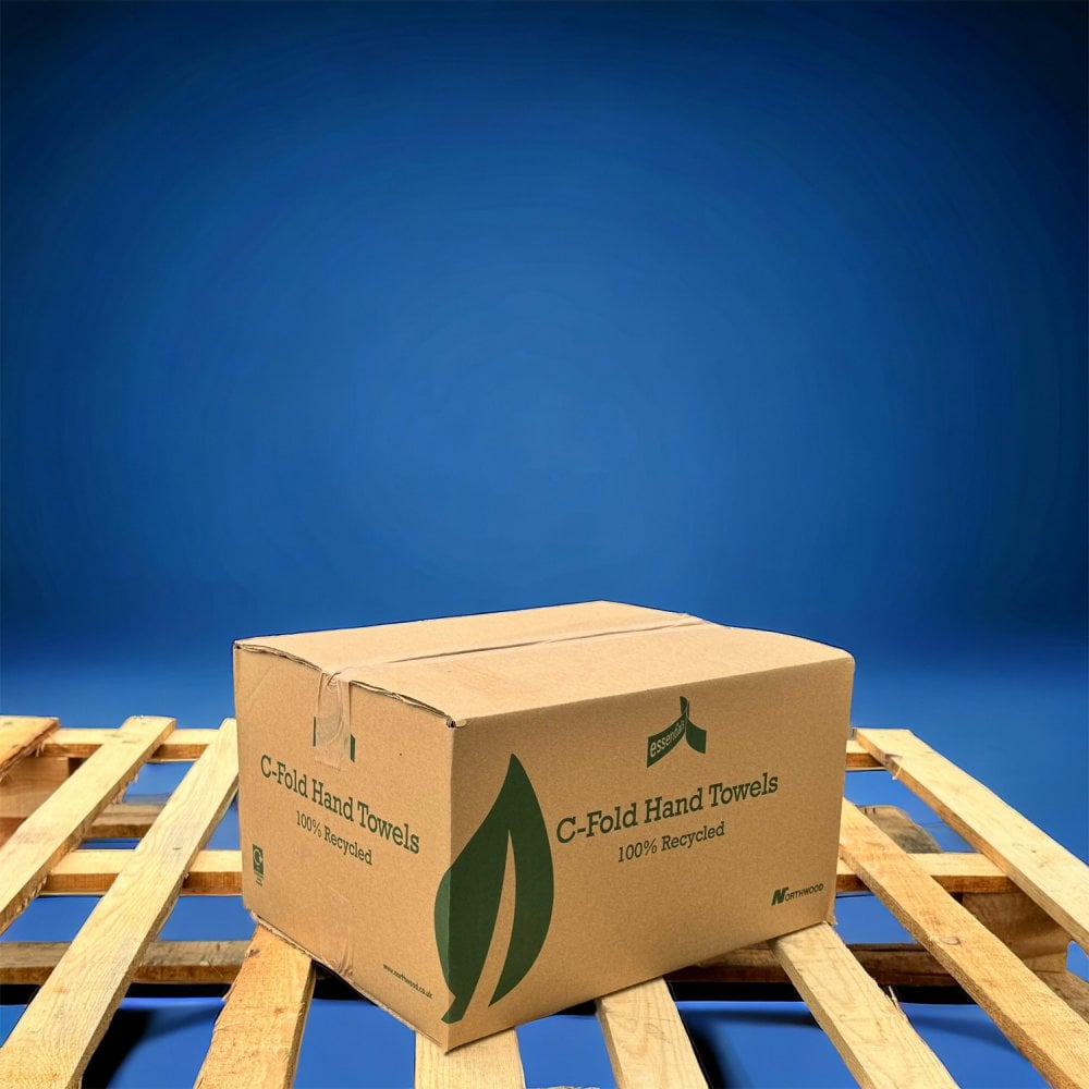 1 Ply - Green - C-Fold - Paper Hand Towels - Pallet | 90 Cases