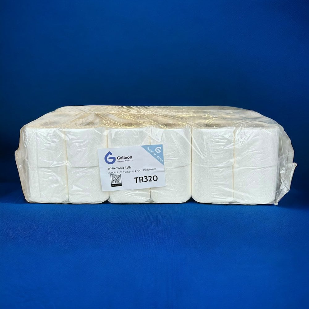 320 Sheet Toilet Rolls - 2 Ply - Embossed