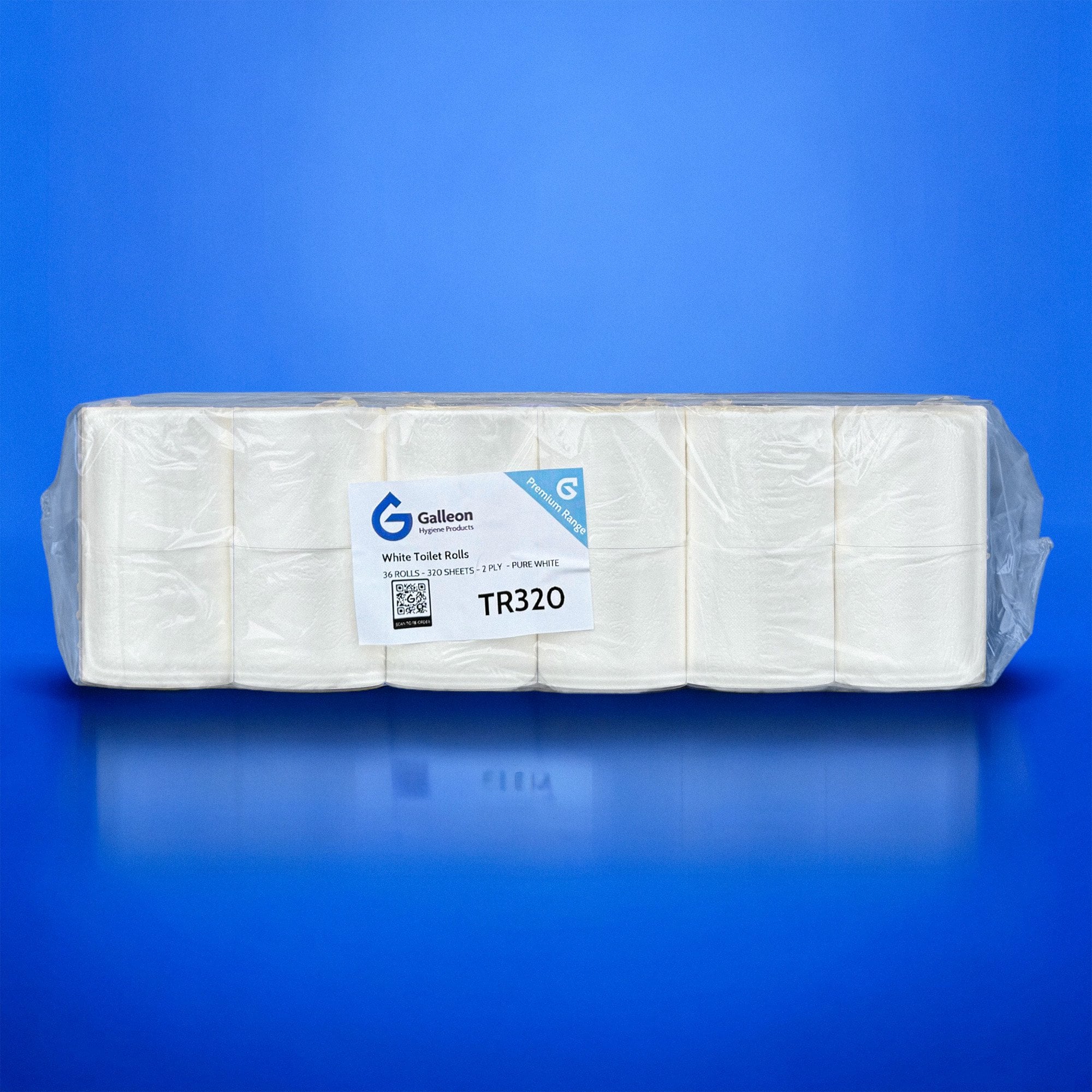 320 Sheet Toilet Rolls - 2 Ply - Embossed - Pallet | 66 Cases