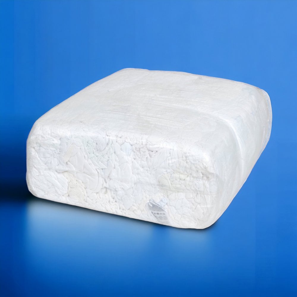 Cleaning Rags - T Shirt - White - Pallet | 66 Bales