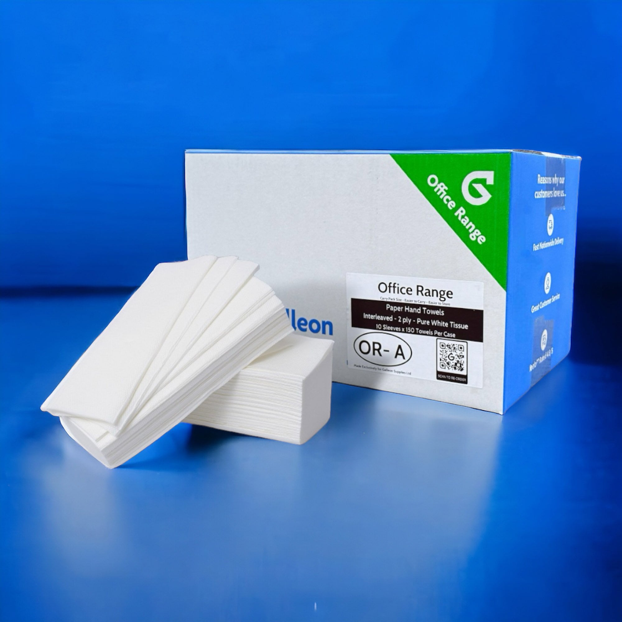 PAPER TOWELS - 2PLY WHITE - Z FOLD