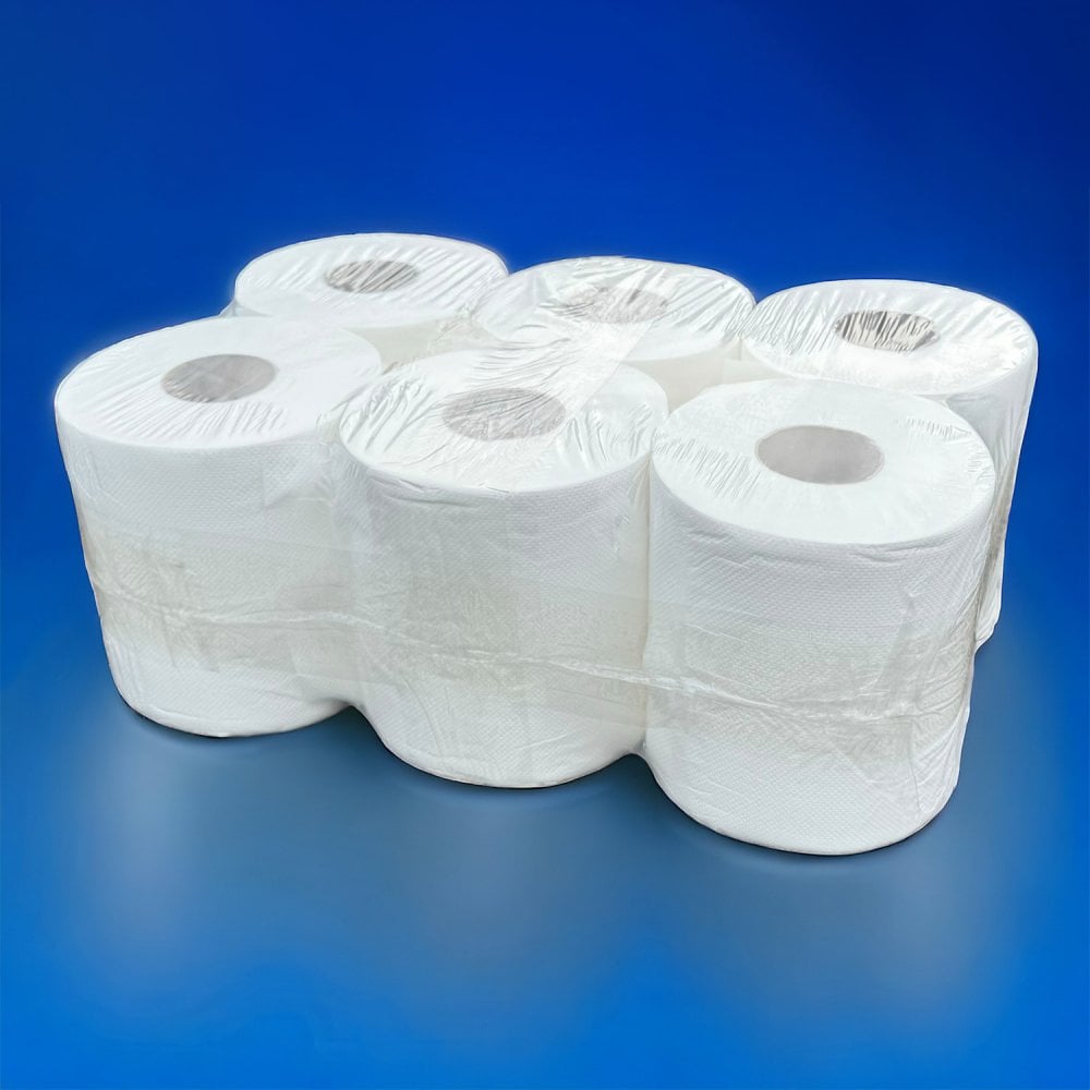 2 Ply White Centrefeed Rolls
