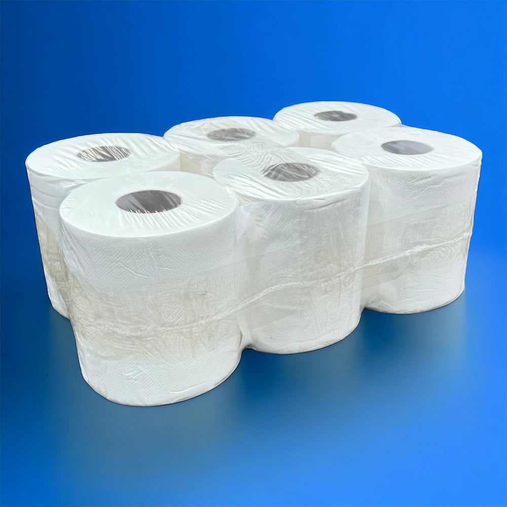 2 Ply White Centrefeed Rolls