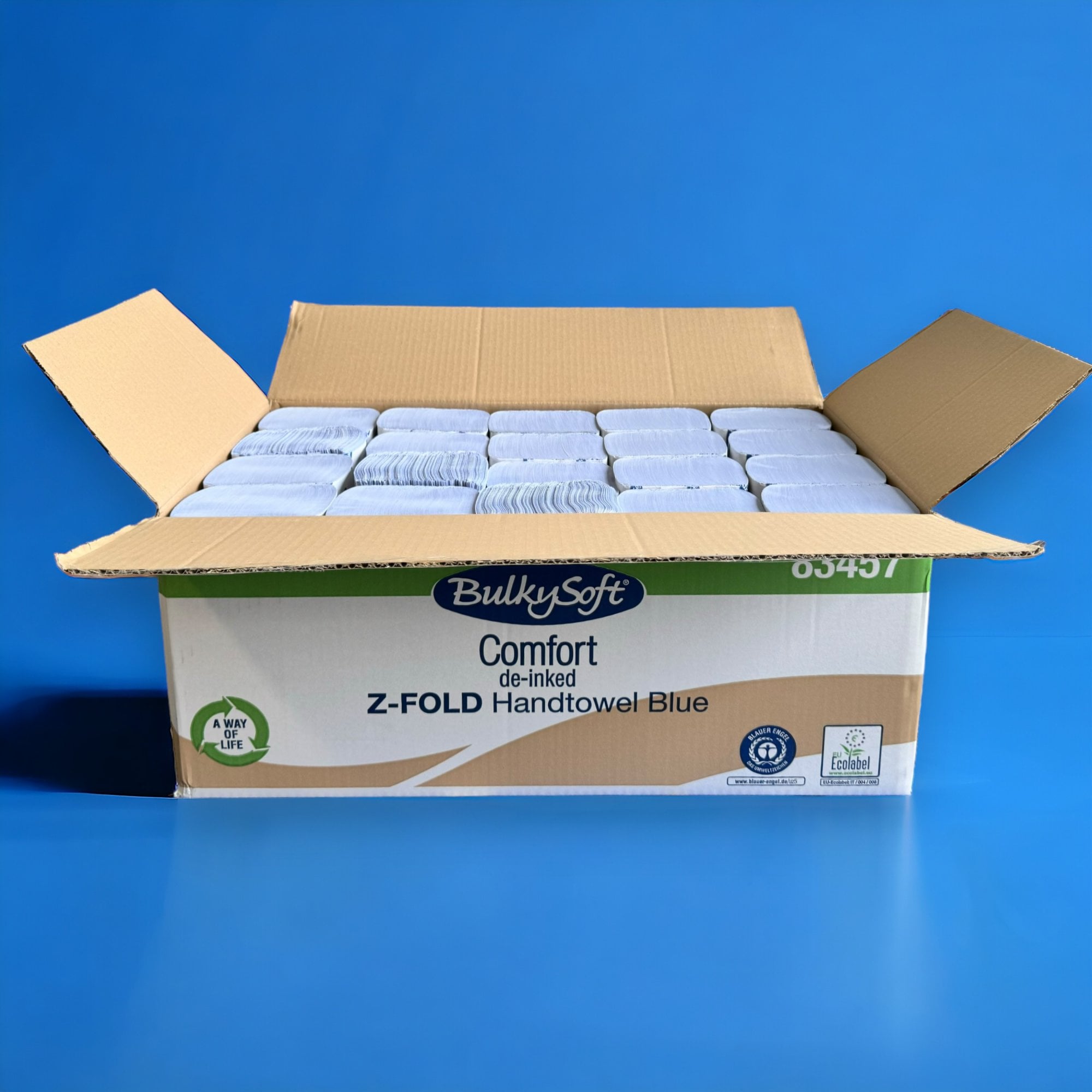 2 Ply - Blue - Interleaved - Paper Hand Towels