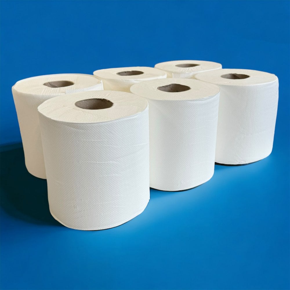 2 Ply White Centrefeed Rolls - Pallet | 84 Cases