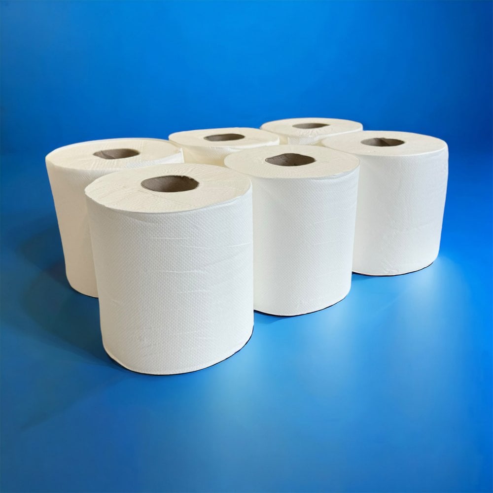 2 Ply White Centrefeed Rolls