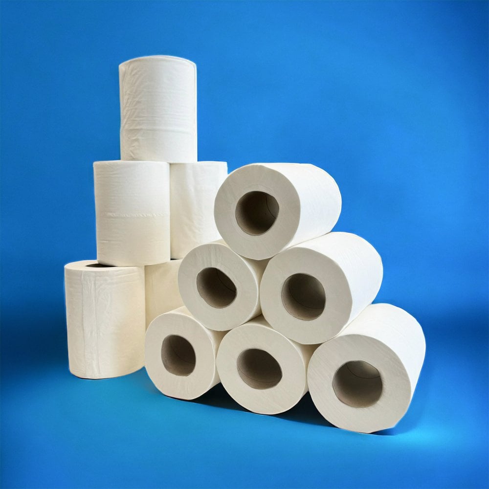 2 Ply White Mini Centrefeed Rolls - Pallet | 84 Cases