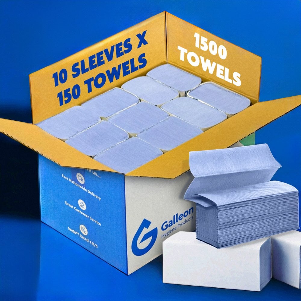 Paper Towels - 2 Ply Blue - Z Fold