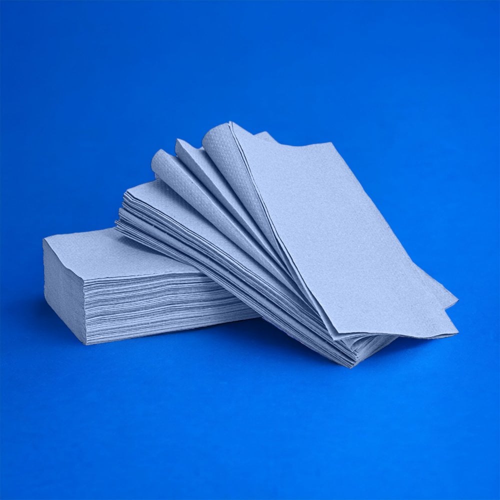 2 Ply - Blue - Interleaved - Paper Towels
