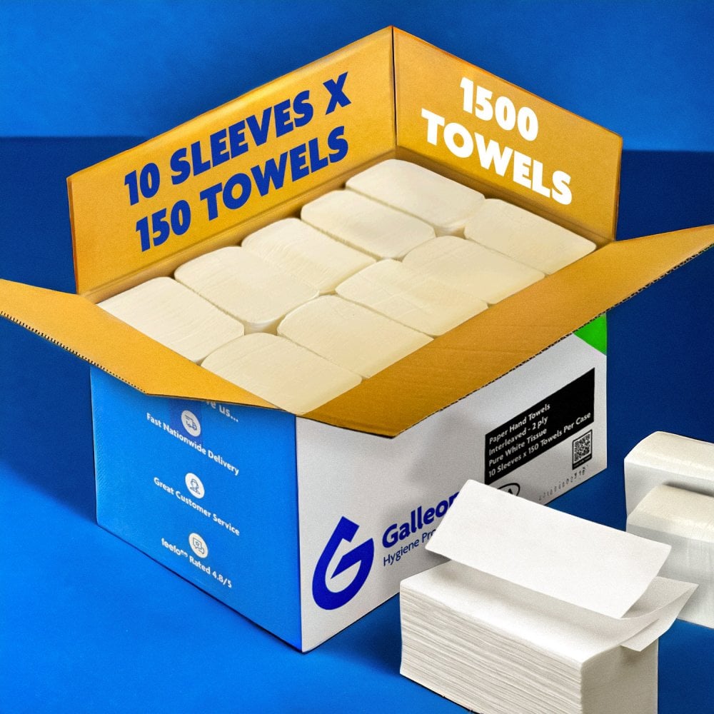 PAPER TOWELS - 2PLY WHITE - Z FOLD