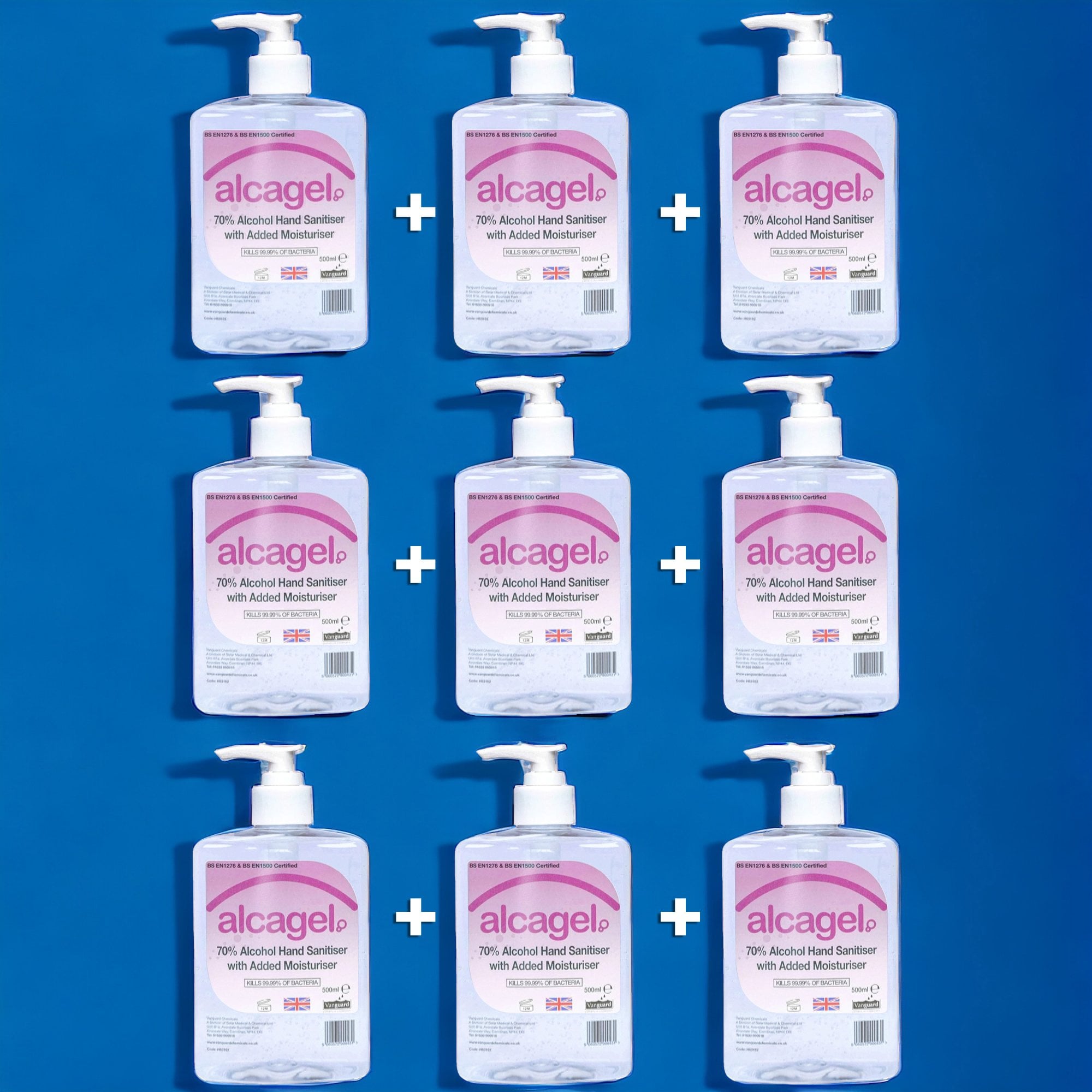 Alcohol Hand Sanitizer 70%  - 500ml Pump Bottles Pallet