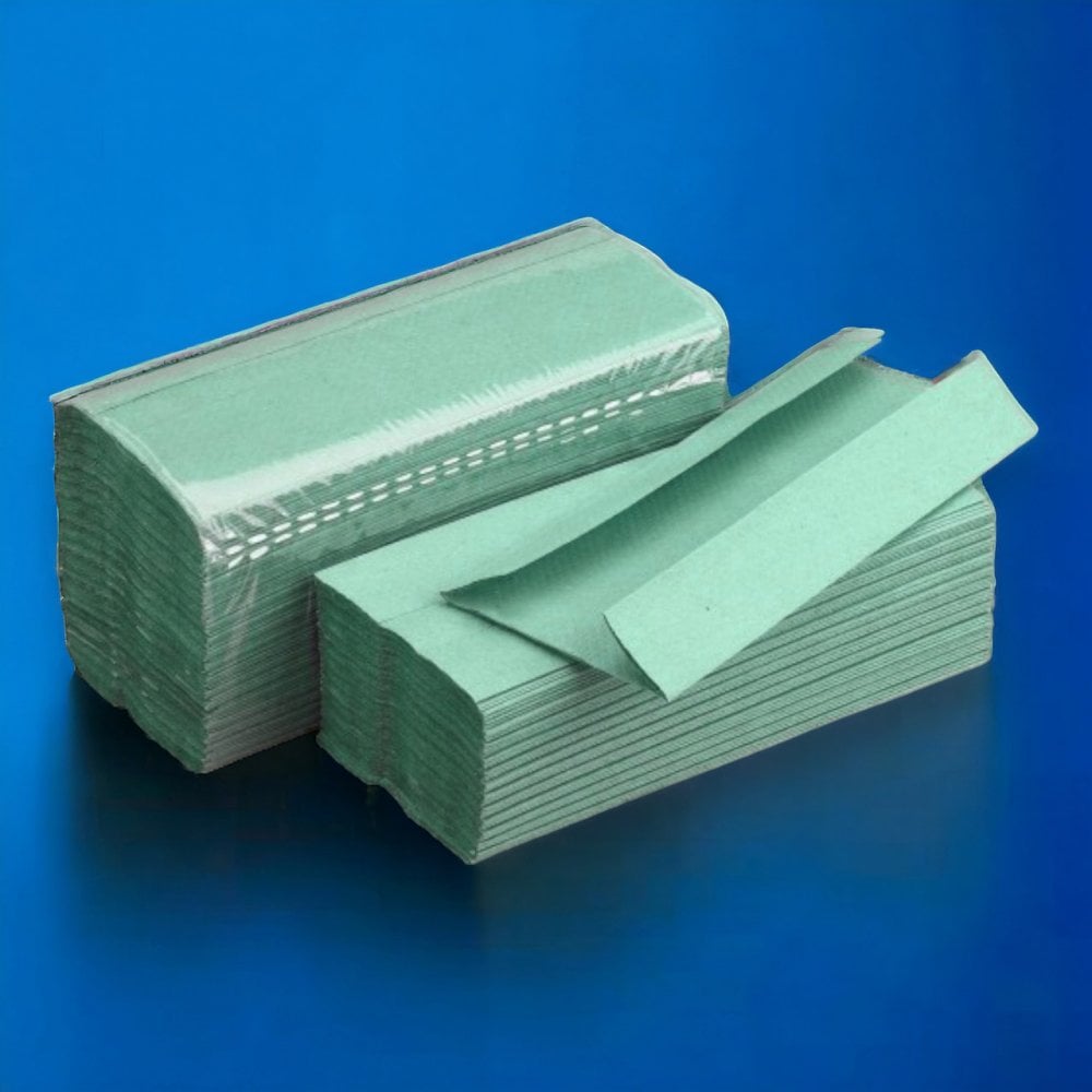 1 Ply - Green - C-Fold - Paper Hand Towels - Pallet | 90 Cases