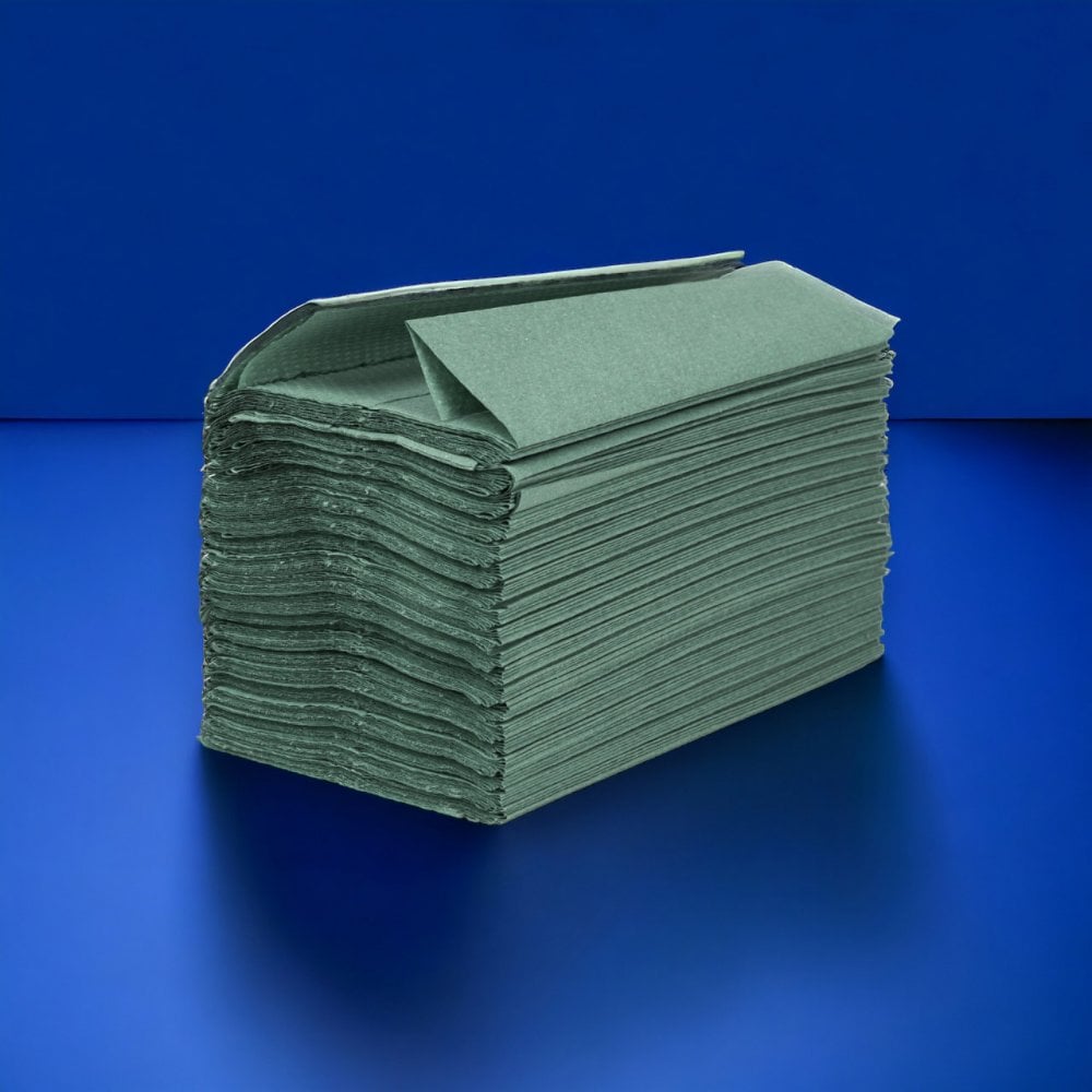 1 Ply - Green - C-Fold - Paper Hand Towels