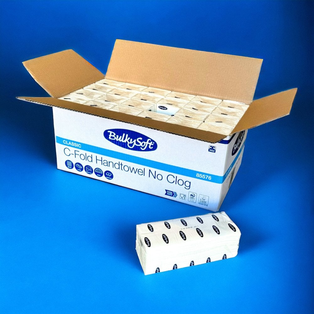 2 Ply - White - C-Fold - Soft Paper Hand Towels