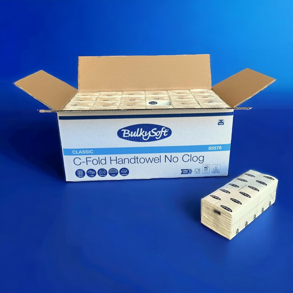 2 Ply - White - C-Fold - Soft Paper Hand Towels