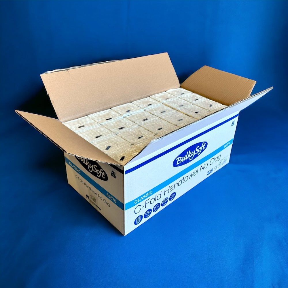 2 Ply - White - C-Fold - Soft Paper Hand Towels