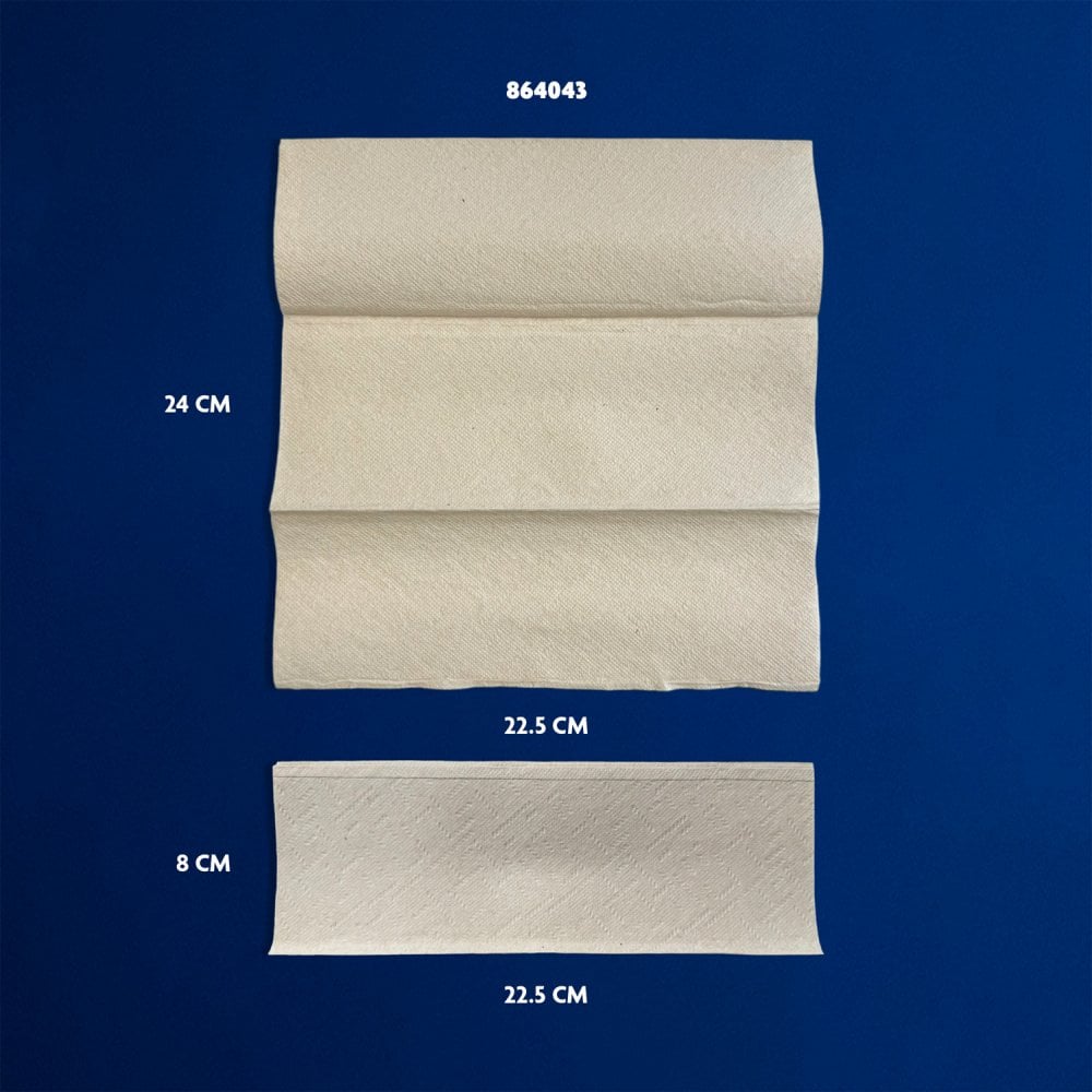 2 Ply - Natural - Interleaved - Paper Hand Towels