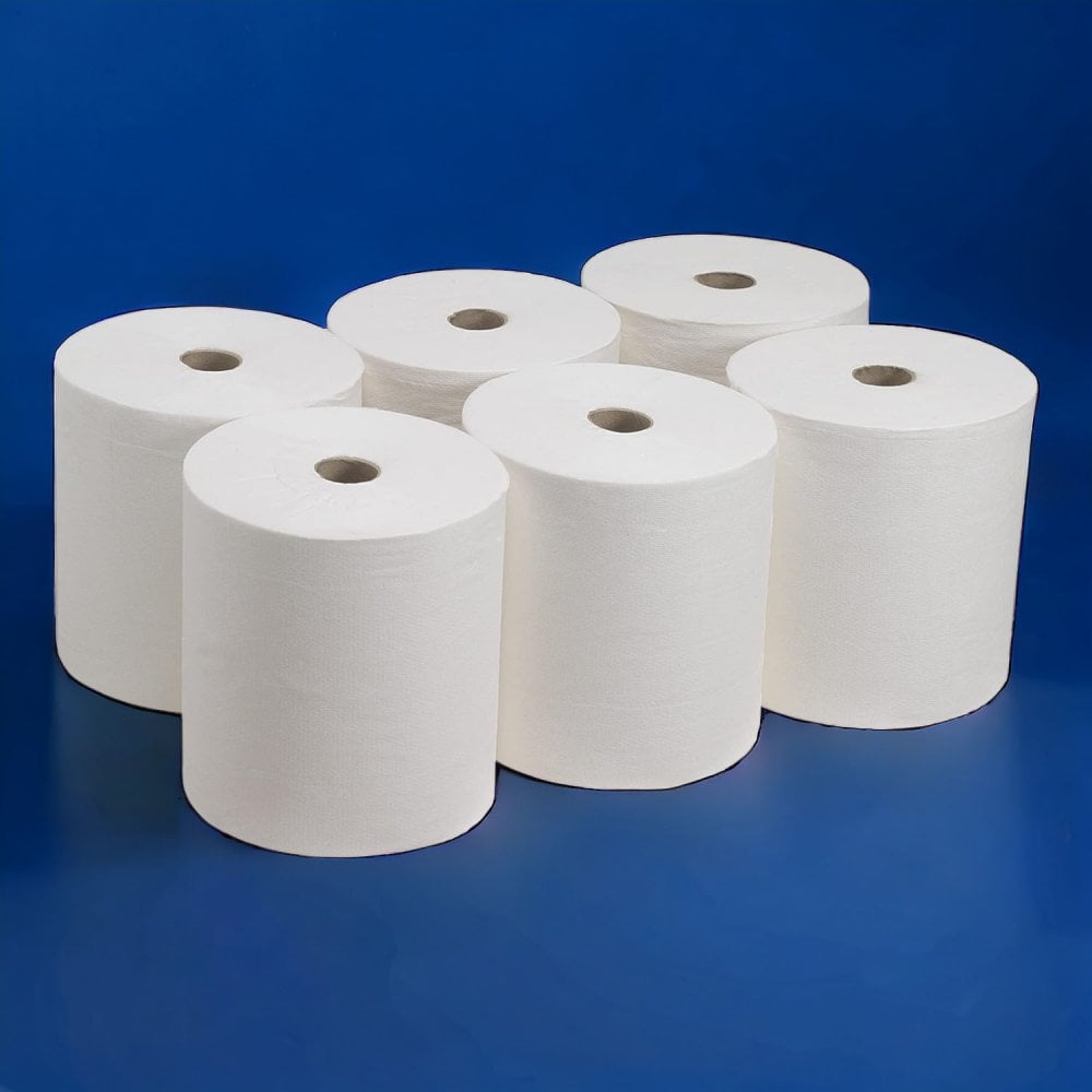 2 Ply - White - Roller Towels ***Discontinued Item***