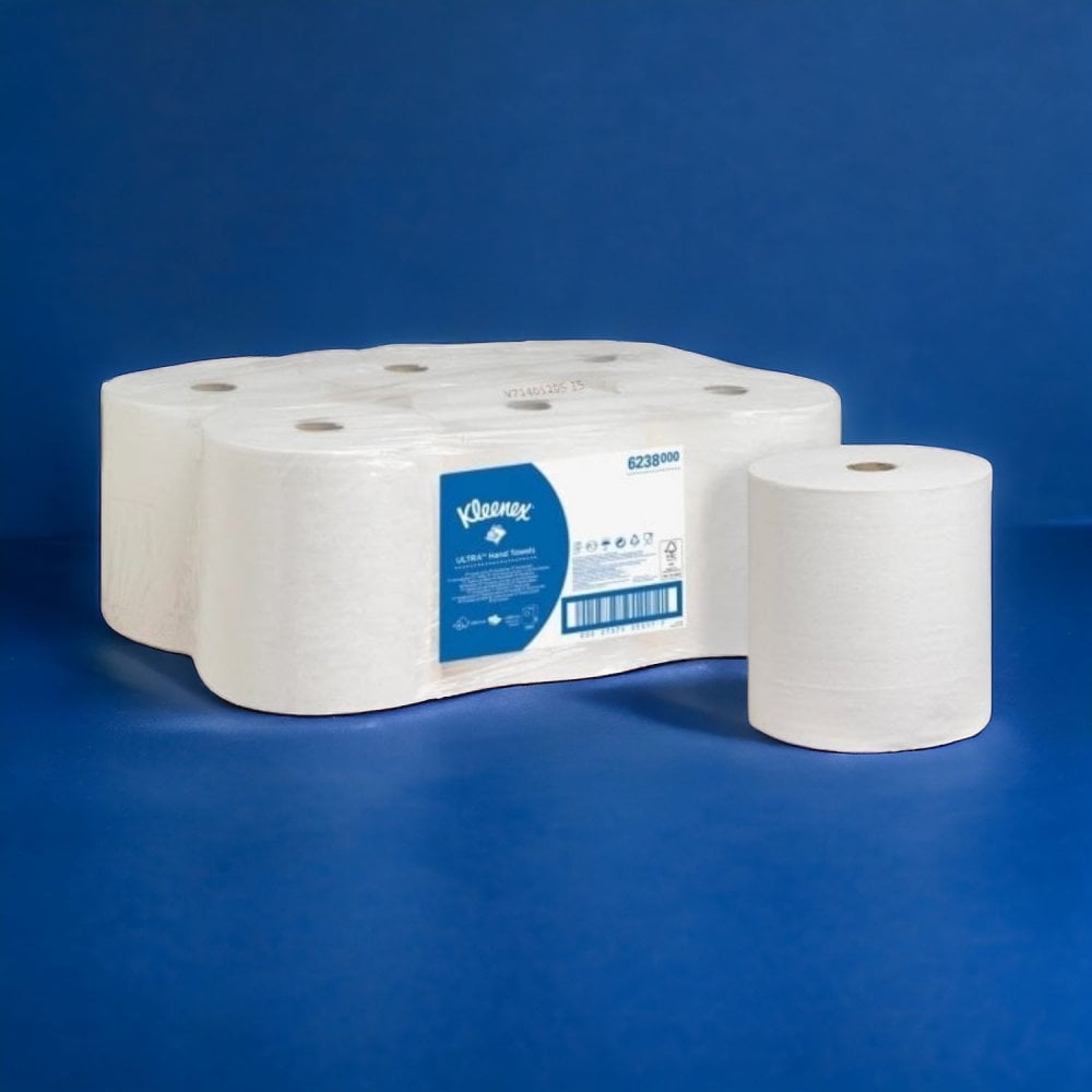 2 Ply - White - Roller Towels ***Discontinued Item***