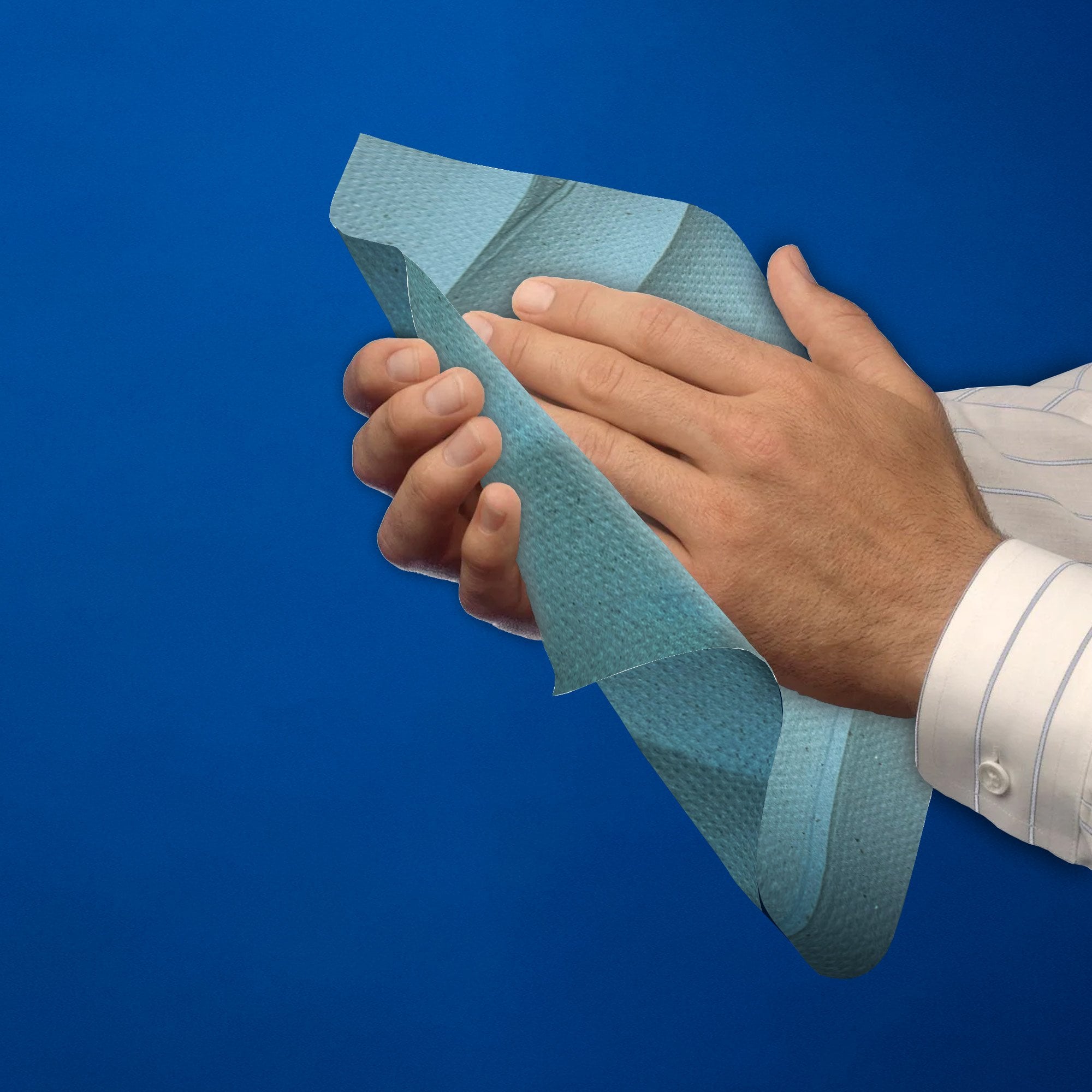 1 Ply - Blue - C-Fold - Paper Hand Towels | 4 Cases