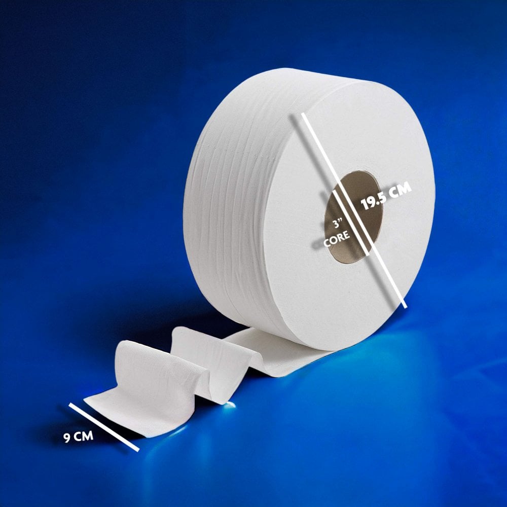 Jumbo Roll Tissue - 2 Ply