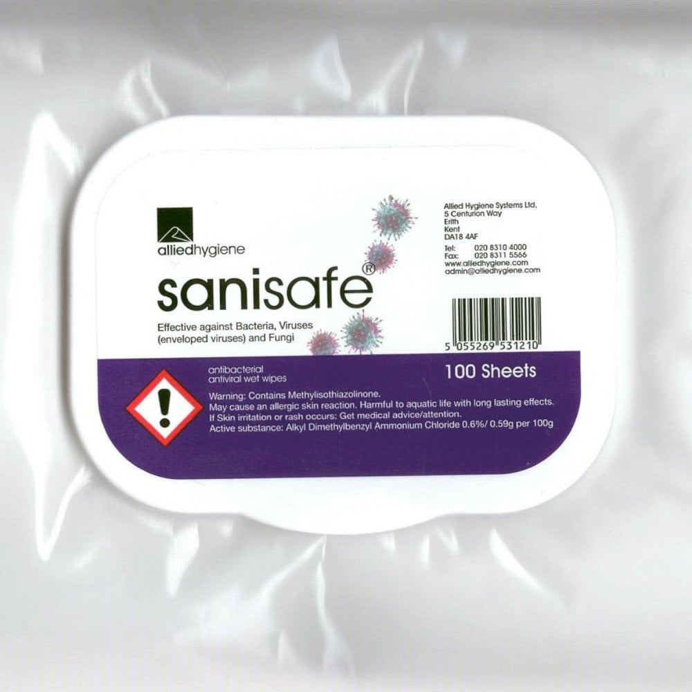 Anti Viral / Antibacterial Large Surface Disinfectant Wipes