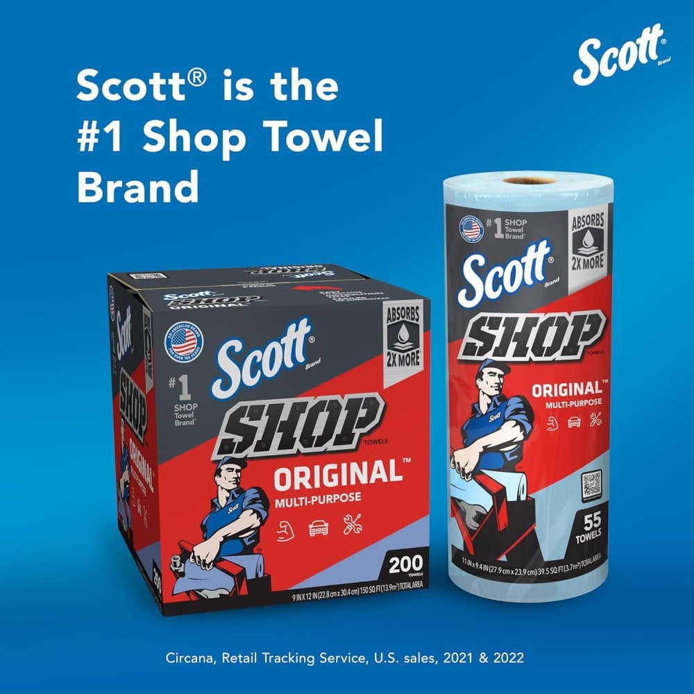 Scott Shop Towels - Blue Heavy Duty Towels