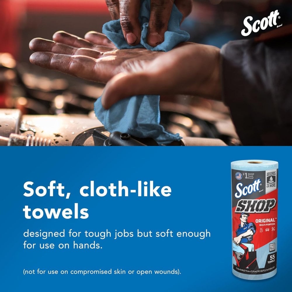 Scott Shop Towels - Blue Heavy Duty Towels
