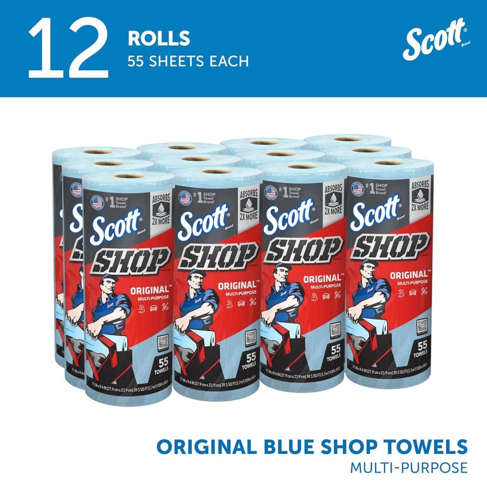 Scott Shop Towels - Blue Heavy Duty Towels