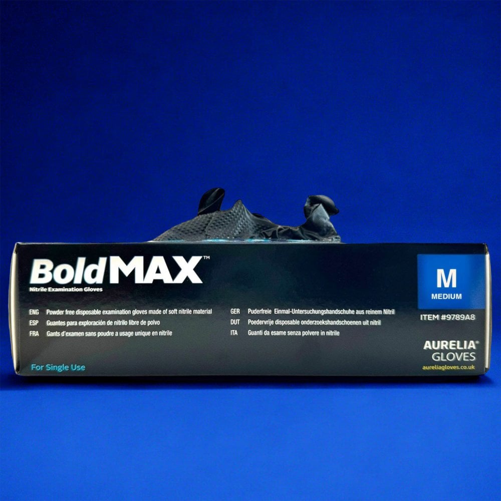 Bold MAX - Black Nitrile Gloves - Powder Free