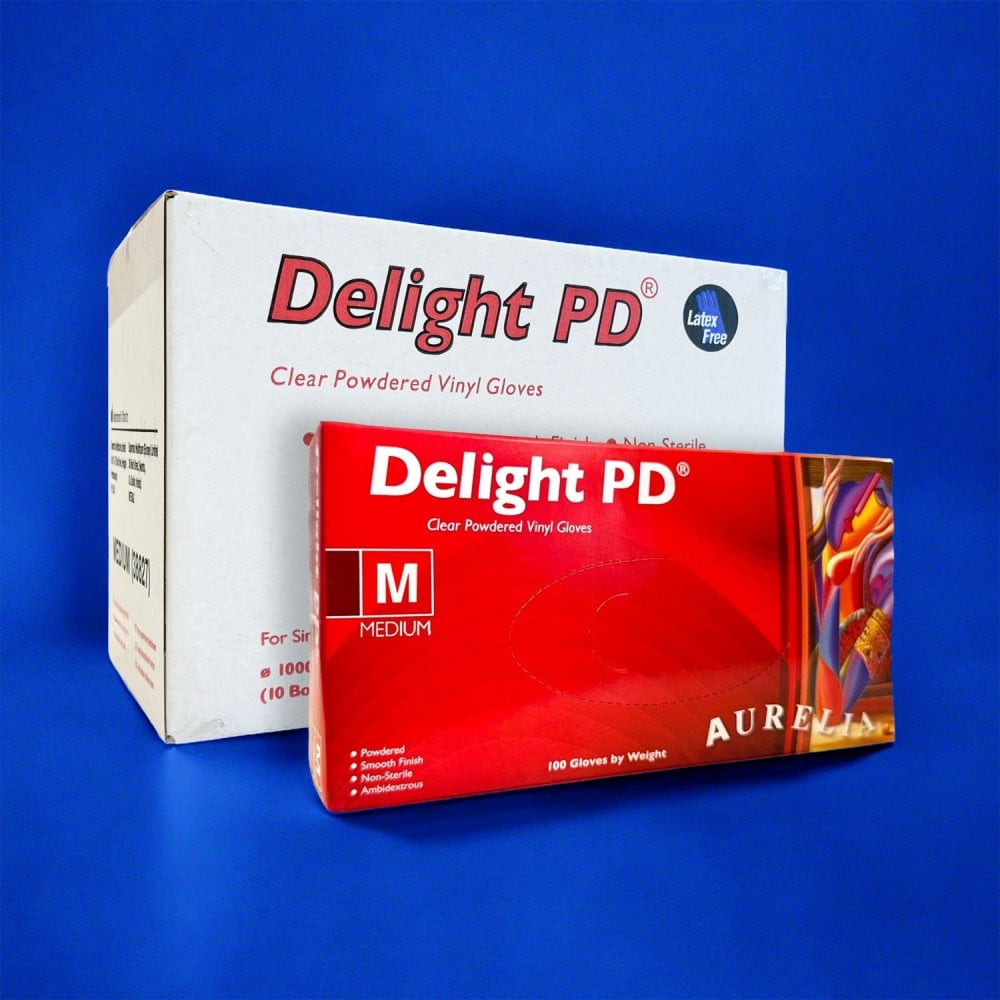 Delight - Vinyl Gloves - Powdered