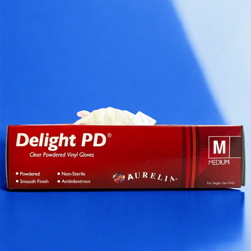 Delight - Vinyl Gloves - Powdered